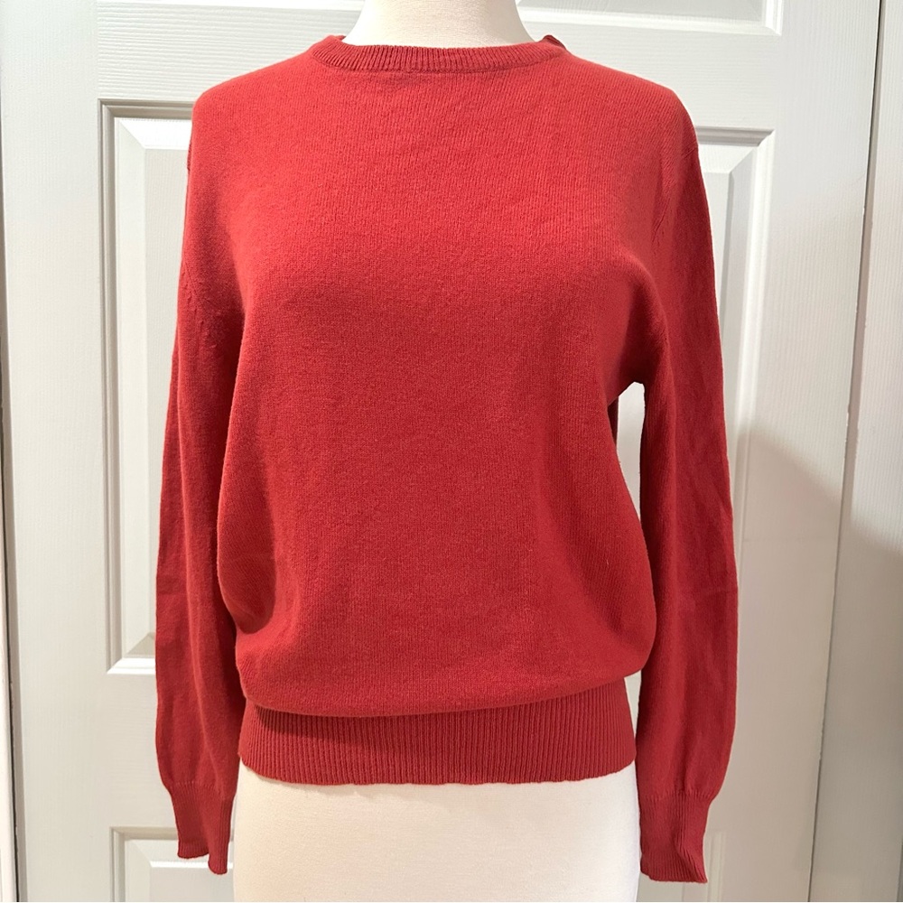Vintage Cashmere Classic Red Women's Sweater